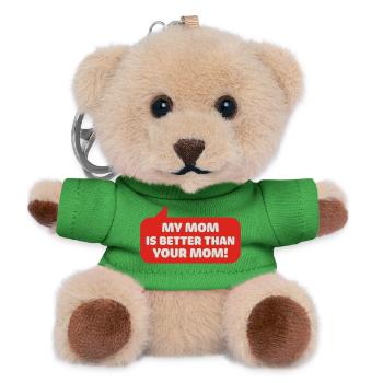 my mom is better than your mom - Teddy Schlüsselanhänger - Grün - Vorne