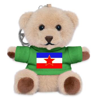 Jugoslavija - Teddy Schlüsselanhänger - Grün - Vorne