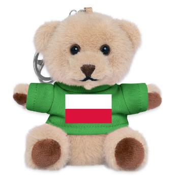 Polen - Teddy Schlüsselanhänger - Grün - Vorne
