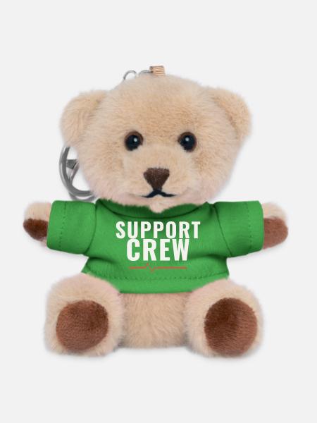 Support Crew Marathon Run Team Motivation Sports - Teddy Keyring - green