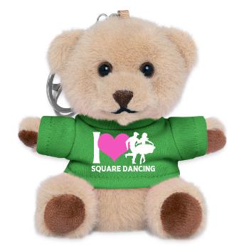 Square Dance - Teddy Schlüsselanhänger - Grün - Vorne