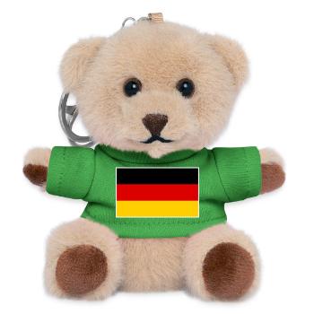 Germany Flag Classic Frame - Teddy Schlüsselanhänger - Grün - Vorne