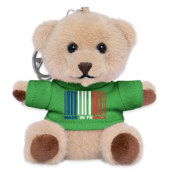 Barcode Made in France - Teddy Keyring - green - Front