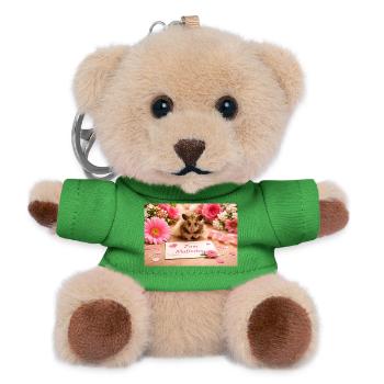 Chico 11: Muttertag 2026 - Teddy Schlüsselanhänger - Grün - Vorne