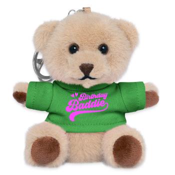 Birthday villain - Teddy Keyring - green - Front