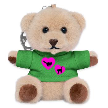 feline - Teddy Keyring - green - Front