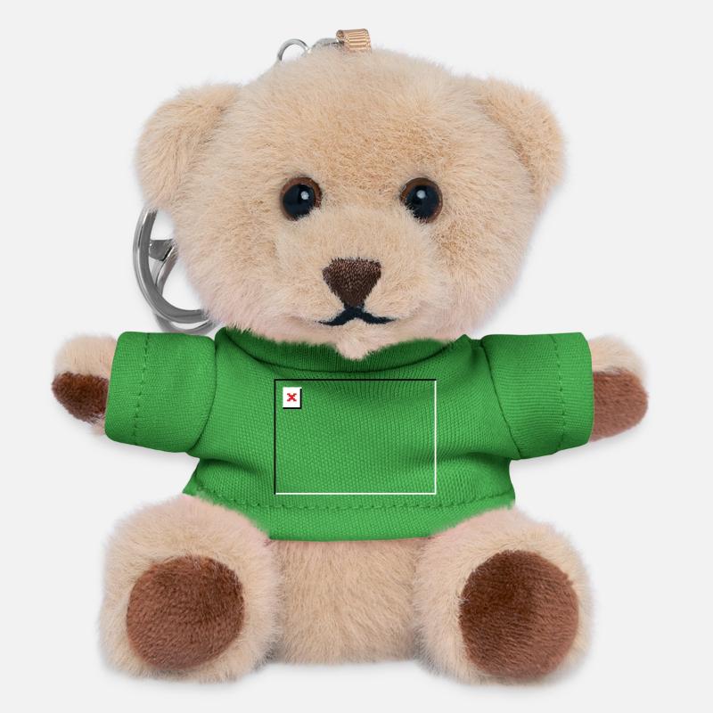 Missing Image – File Not Found Landscape - Teddy Keyring - green