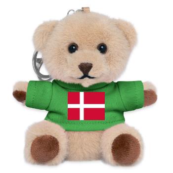 Dänemark - Teddy Schlüsselanhänger - Grün - Vorne