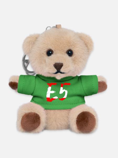E5 Oberstdorf Meran - Teddy Schlüsselanhänger - Grün