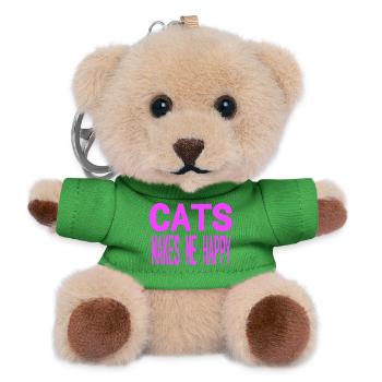 feline - Teddy Keyring - green - Front