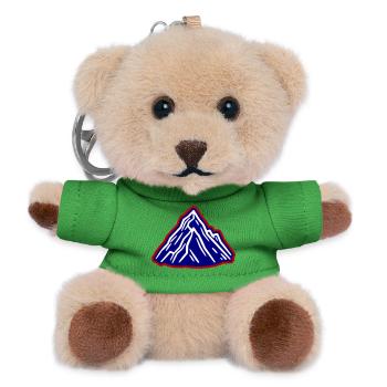 Montagnes Symbole des Alpes - Porte-clés ourson - vert - Devant