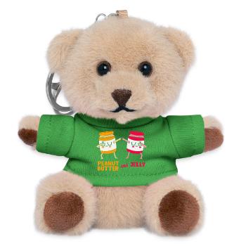 Peanut butter - Teddy Keyring - green - Front