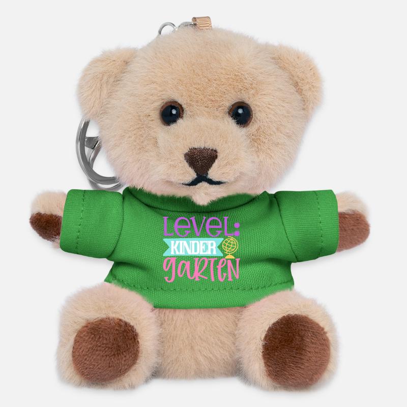 Level: Kindergarten - Teddy Schlüsselanhänger - Grün