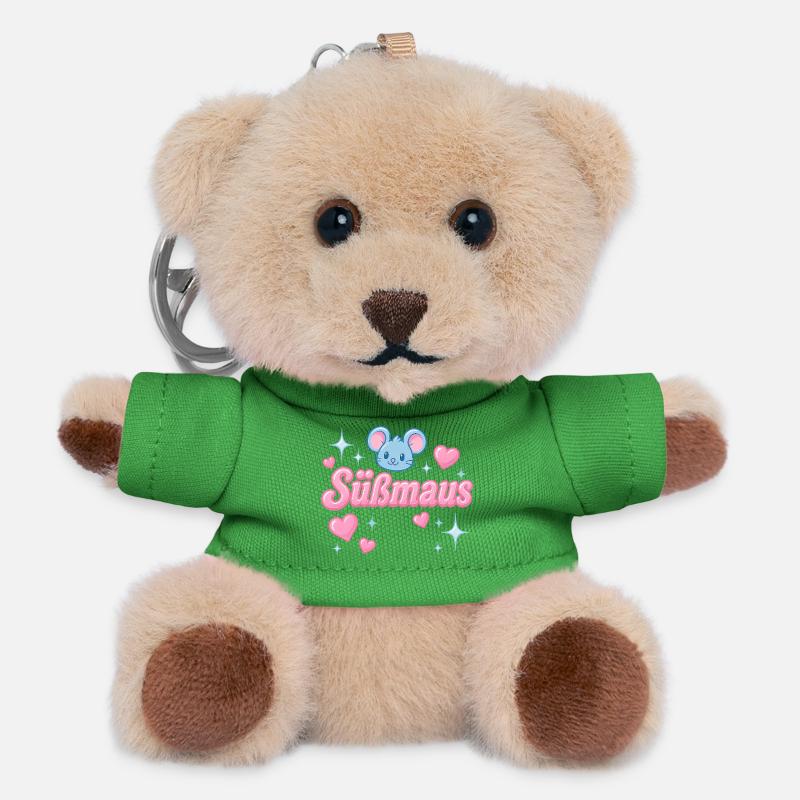 Sweet Mouse - y2K statement design - Teddy Keyring - green