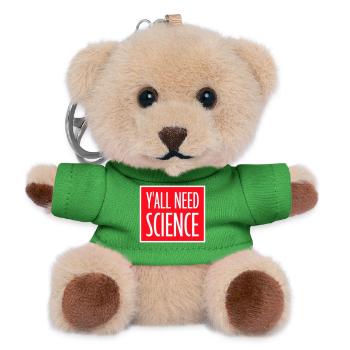Y'all Need Science Lustig Wissenschaft Nerd Spruch - Teddy Schlüsselanhänger - Grün - Vorne