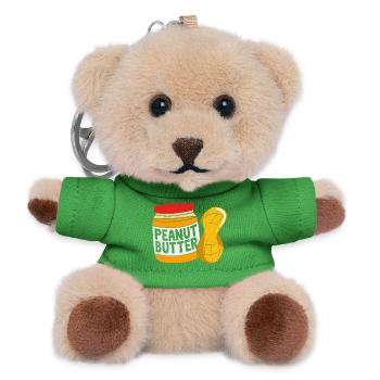 Peanut butter - Teddy Keyring - green - Front