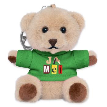 Ja mei - Teddy Schlüsselanhänger - Grün - Vorne