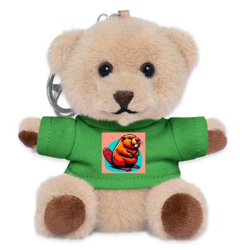 Bieber - Teddy Schlüsselanhänger - Grün - Vorne