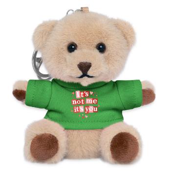 It’s Not Me It’s You Cute Love Quote - Teddy Keyring - green - Front