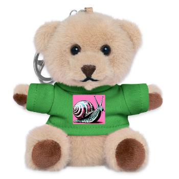 Snail - Teddy Keyring - green - Front