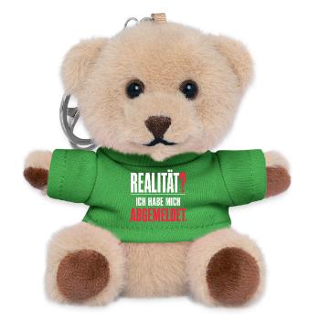 Realität? Ich habe mich abgemeldet - Teddy Schlüsselanhänger - Grün - Vorne