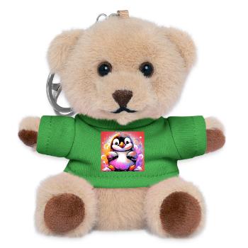penguin - Teddy Keyring - green - Front