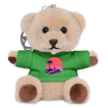Sunset Wave Rider - Teddy Keyring - green - Front