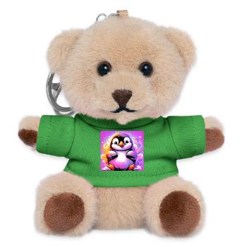 penguin - Teddy Keyring - green - Front