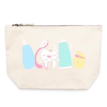 Receptionist Dentist - Canvas Zip Pouch 22 x 23 cm - nature - Front