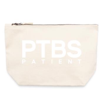 PTSD Patient Post-Traumatic Stress Disorder - Canvas Zip Pouch 22 x 23 cm - nature - Front