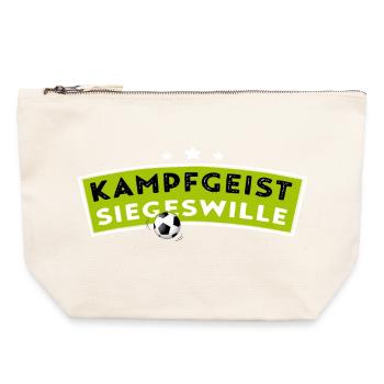 Fighting spirit - The will to win - Football - Canvas Zip Pouch 22 x 23 cm - nature - Front