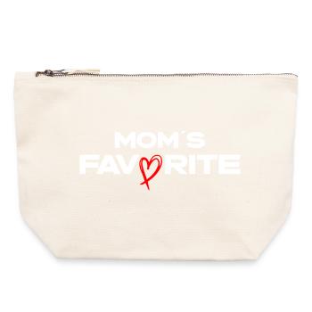 Favorite Moms - Canvas Zip Pouch 22 x 23 cm - nature - Front