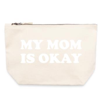 My Mom Is Okay - Canvas Zip Pouch 22 x 23 cm - nature - Front