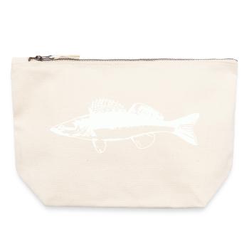 Fish with water movement - Canvas Zip Pouch 22 x 23 cm - nature - Front