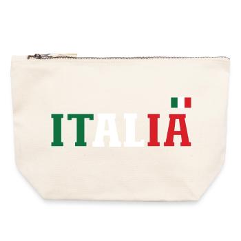 Italy Flag - Canvas Zip Pouch 22 x 23 cm - nature - Front