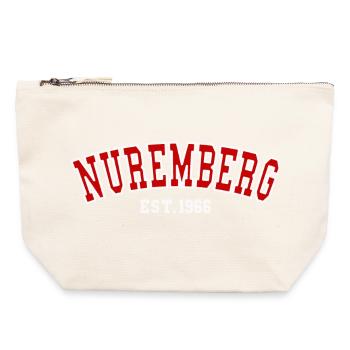 Nuremberg Est. 1966 - Canvas Zip Pouch 22 x 23 cm - nature - Front