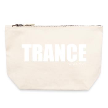 Trance - what else? - Canvas Zip Pouch 22 x 23 cm - nature - Front
