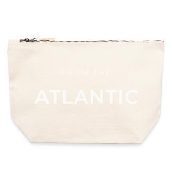From the Atlantic Typo Black - Canvas Zip Pouch 22 x 23 cm - nature - Front