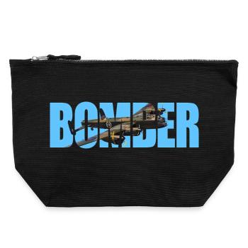 Bomber Avro Lancaster - Canvas Zip Pouch 22 x 23 cm - black - Front