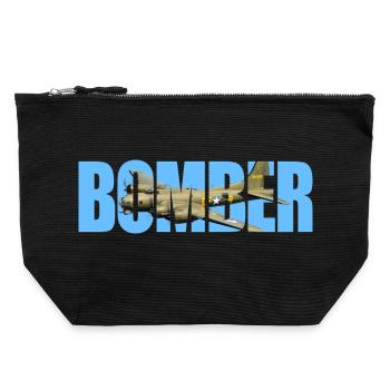 Bomber B-17 Flying Fortress - Canvas Zip Pouch 22 x 23 cm - black - Front
