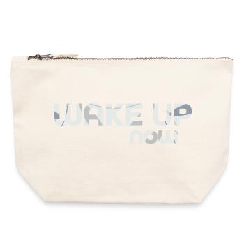 Wake up now - Canvas Zip Pouch 22 x 23 cm - nature - Front