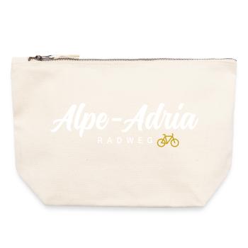 Alpe Adria Cycle Path - Canvas Zip Pouch 22 x 23 cm - nature - Front