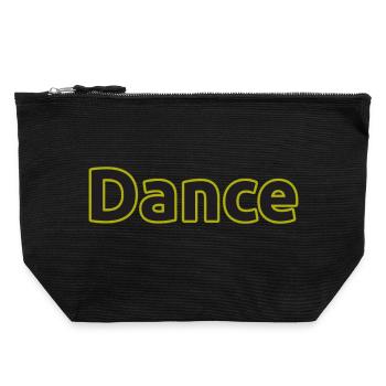 Dance - Canvas Reißverschluss-Täschchen (22 x 23 cm) - Schwarz - Vorne