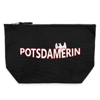 Potsdamer - Canvas Zip Pouch 22 x 23 cm - black - Front