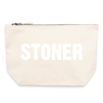 Stoner music logo design - Canvas Zip Pouch 22 x 23 cm - nature - Front