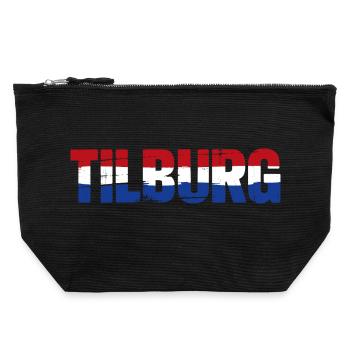 Tilburg, Pays-Bas - Pochette zippée en toile 22 x 23 cm - noir - Devant