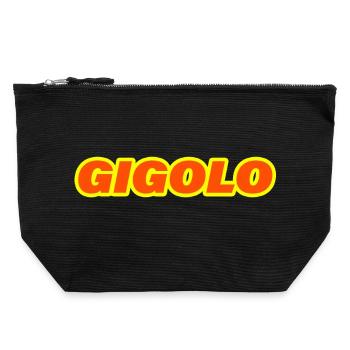 GIGOLO - Canvas Reißverschluss-Täschchen (22 x 23 cm) - Schwarz - Vorne