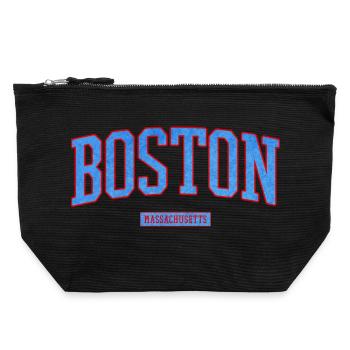 Boston Stadt Pride Emblem - Canvas Reißverschluss-Täschchen (22 x 23 cm) - Schwarz - Vorne