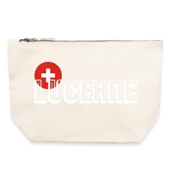 KONIZ Schweiz Flag Emblem - Canvas Zip Pouch 22 x 23 cm - nature - Front