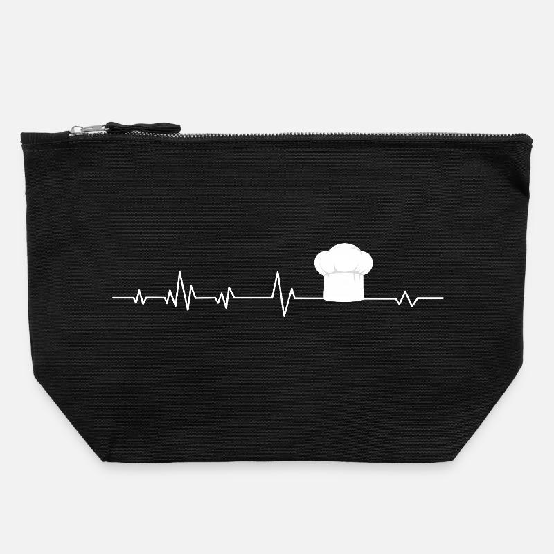 Cook Cook - Canvas Zip Pouch 22 x 23 cm - black